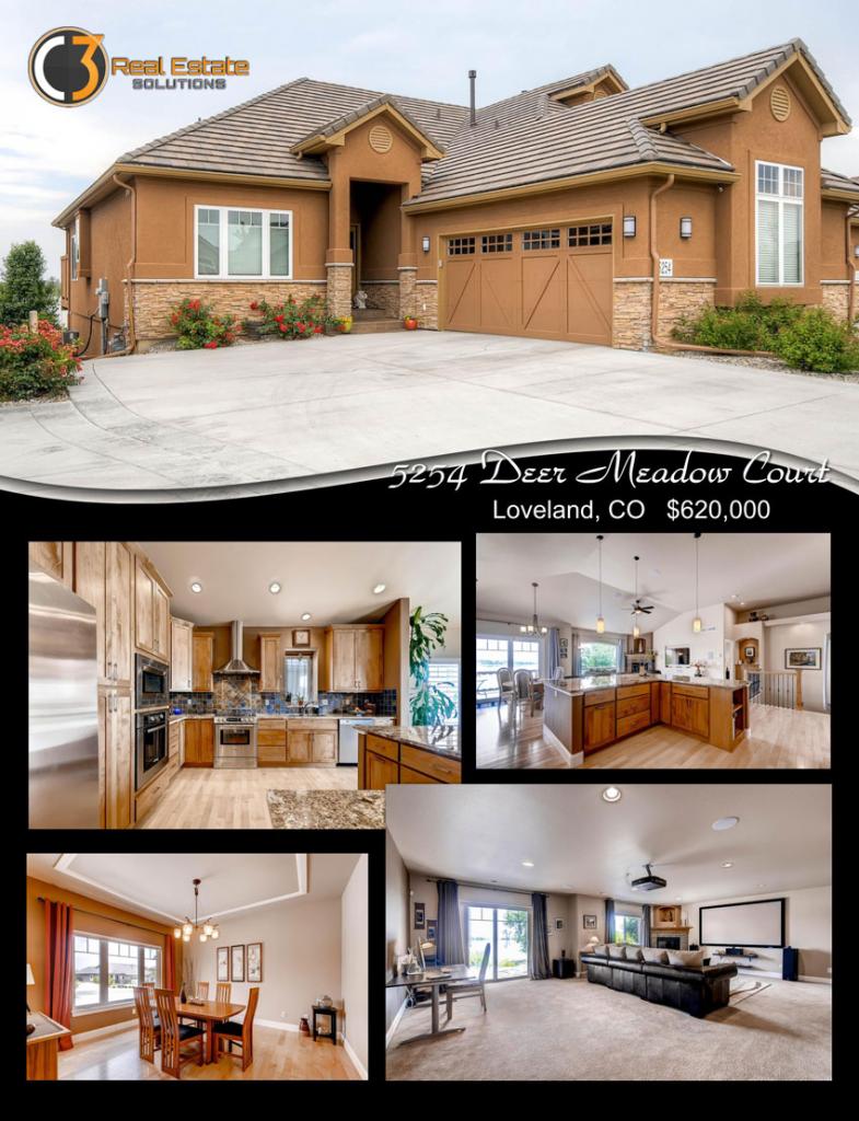 5254 Deer Meadow Court, Loveland Colorado, sold by Nancy Baxter, Realtor for 3C Real Estate Solutions